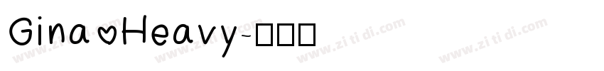 Gina Heavy字体转换